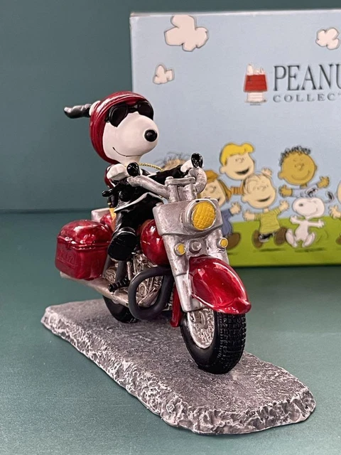 Westland Snoopy Joe Cool On Motor Cycle Free Shipping