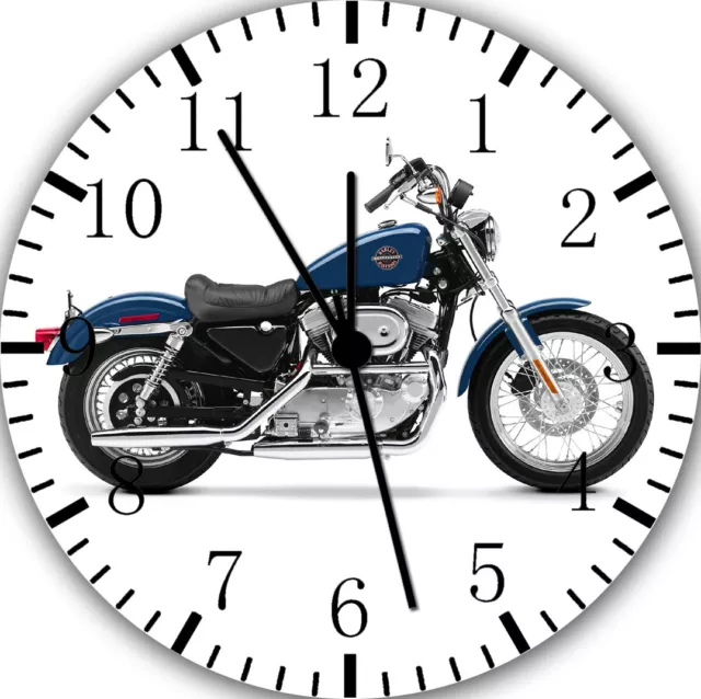 Americano Moto Frameless Bordes Wall Clock Para Regalos O Decoración Hogar E234