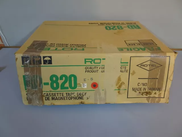 Rotel Cassette Deck RD-820 in Original box