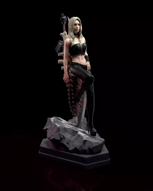 Trish - Devil May Cry 4 - Fan Art Figure - Stampa 3D resina 120 mm / 89 mm busto