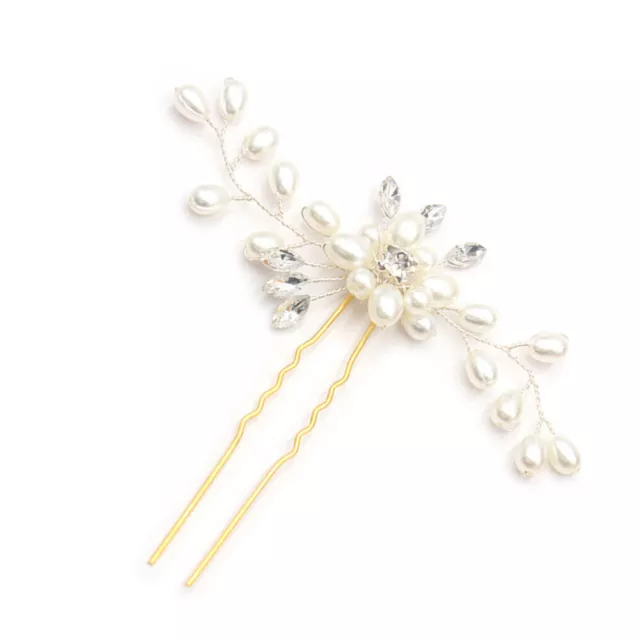 3 Pcs Couvre-chef De Mariage Pinces À Cheveux Pour Femmes Épingle Barrettes