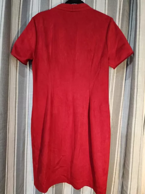 Womans Tahari  Madeline Red Dress New With Tags Size 14 3