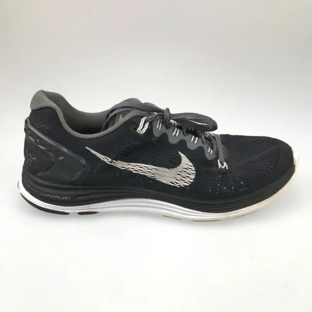 Nike Womens Lunarglide 5 Running Shoes Black 599395-010 Low Top Lace Up 9 M