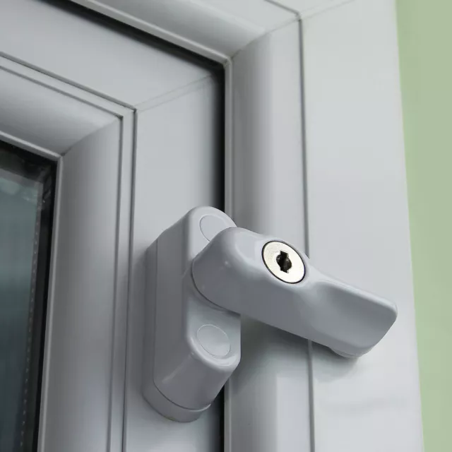 Window Door Sash Jammer Key Locking Premium uPVC Frame Lock Security Arm Blocker 2