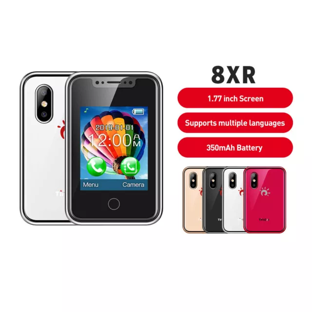 NEW Unlocked 8XR Mini Touch Screen 2G GSM Bluetooth Mobile GSM 2G Simple Phones