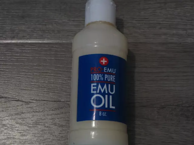 Sale! Unopened Pro-Emu 100% Pure Emu Oil 8 Oz. All Natural For Face/Skin/Hair