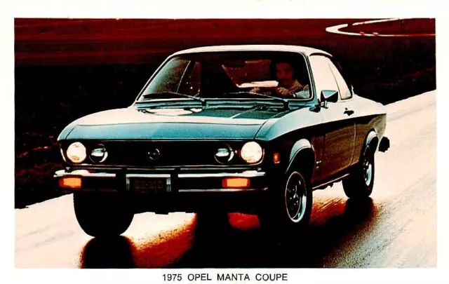 Postcard 1975 Opel Manta Coupe