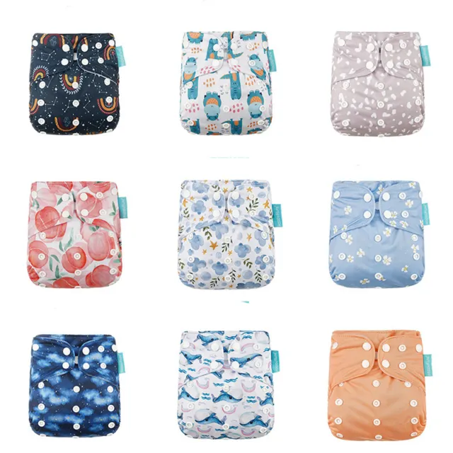 Baby Cloth Diaper Ecological Pocket Diaper Washable Reusable Eco-Friendly Diaper