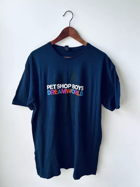 Pet Shop Boys ‘Dreamworld/Greatest Hits Live Tour’ T-Shirt 2022.  Blue.  Xl
