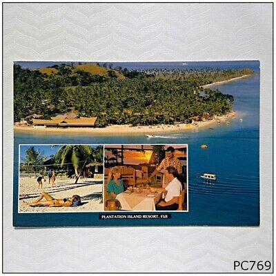 Plantation Island Resort Fiji 3 Views Postcard (P769)