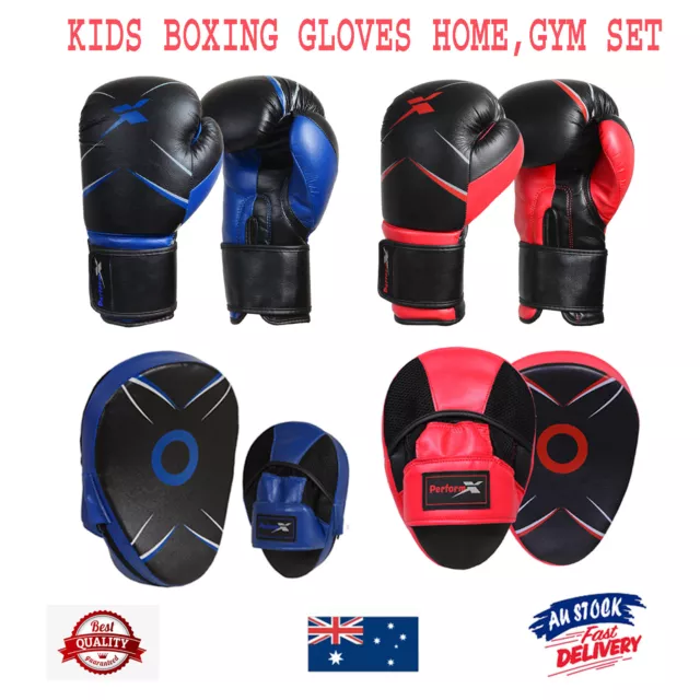 Kids Boxing Sparring Gloves UFC MMA Focus Pads Fighter Training Kids Gloves Gym