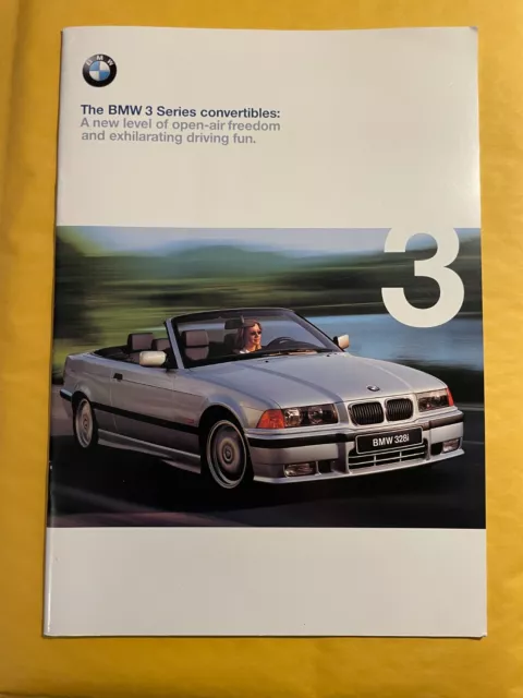 1998 BMW 3-Series Convertible 323iC 328iC US Market Sales Catalog Brochure