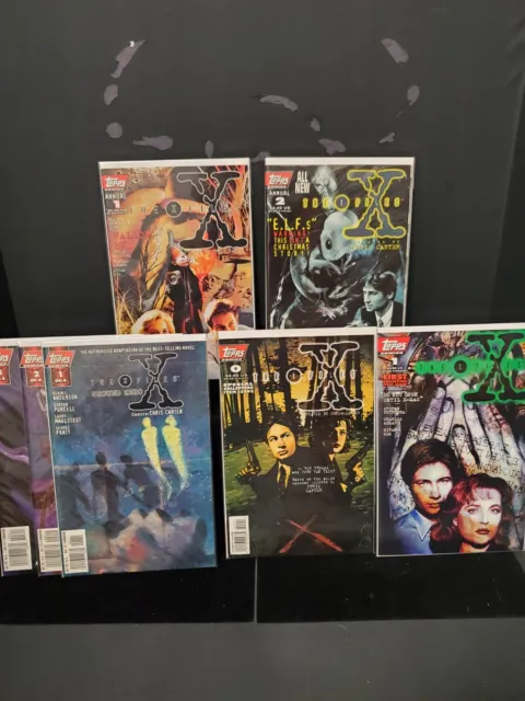 X-Files Topps Comics, Issues 0, 1, 1-3 of Ground Zero, Annuals 1 and 2