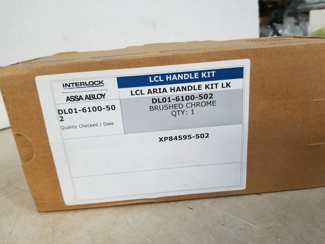 Interlock Assa Abloy LCL Aria Handle Kit LK Brushed Chrome DL01-6100-502