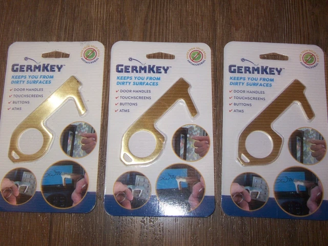 NUEVO 3x Llave de Germen Latón Sólido Herramienta Táctil Manija de Puerta Botones Pantallas