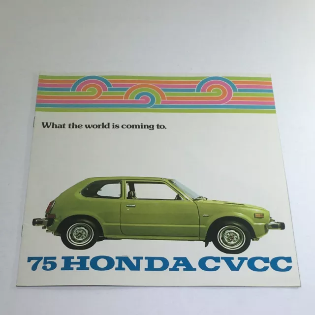 1975 Honda CVCC Specifications Dealership Car Auto Brochure Catalog