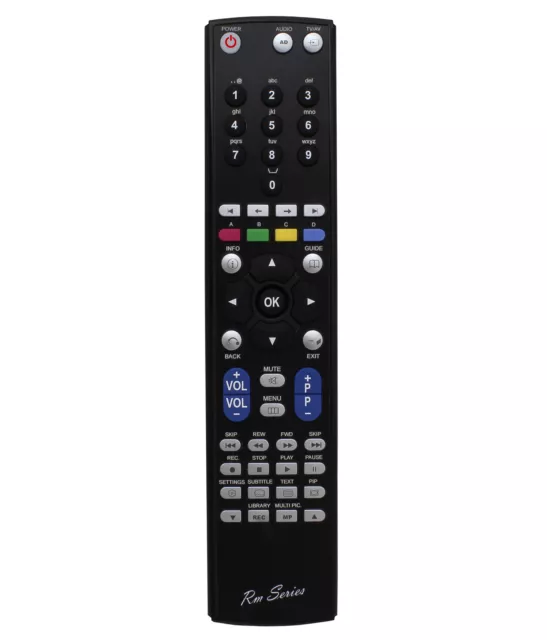 RM Series Remote Control Compatible with PHILIPS HDTP8540/05