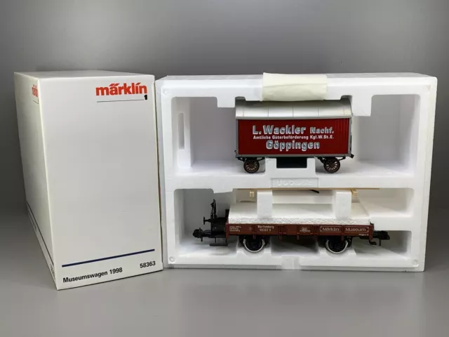 Spur 1 MÄRKLIN Museumswagen 1998  58363  OVP   / 1 E 491