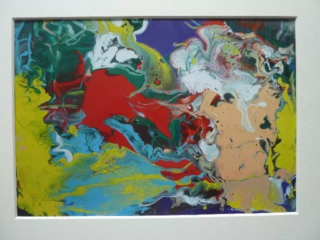 GERHARD RICHTER - Hochpigmentierter Druck / Lackiert "Abstrakter Farbdruck" !!