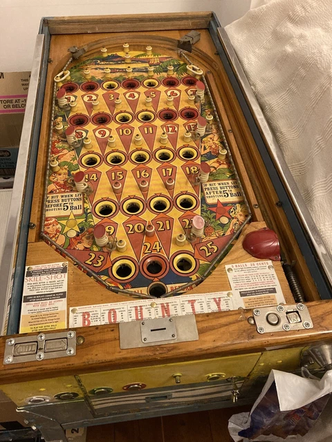 Bally Pinball Machine Key BALLY BINGO BOUNTY Pinball Machine for Spares/Repairs/Restoration ...