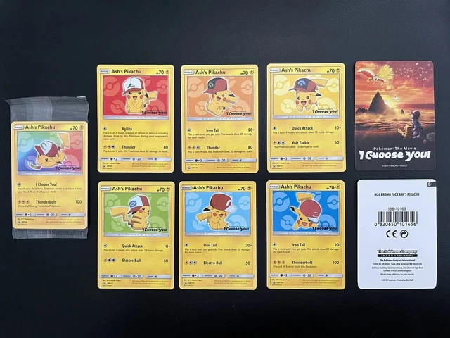 Pokemon Movie I Choose You Pokemon Card POKEMON THE MOVIE 2017 - I Choose You - Ash's Pikachu Individual Card x