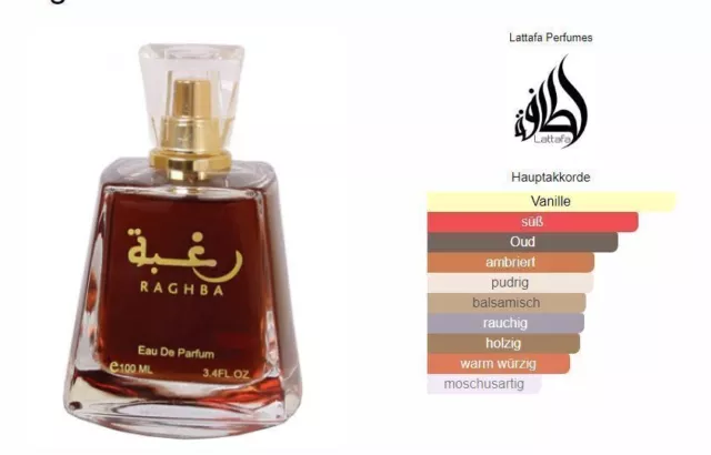 Geschenkbox von Lattafa Dubai Raghba EDP 100 ml + Deodorant 50 ml (Unisex) 2