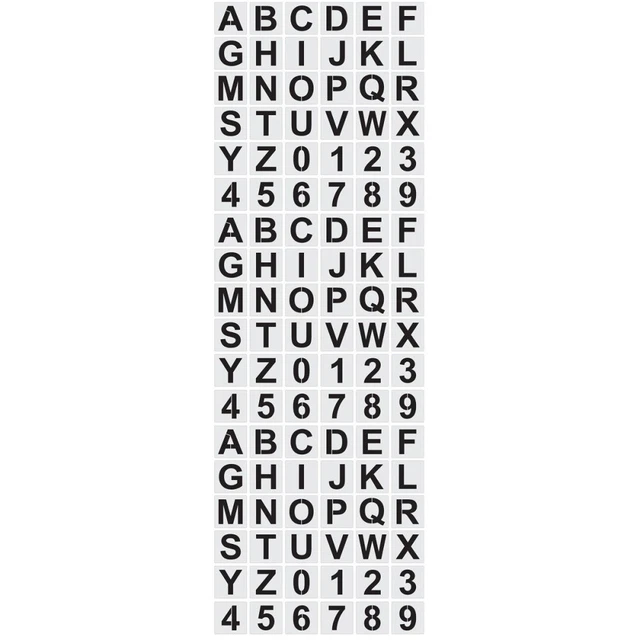 Pochoir de lettres, l'alphabet de A à Z en majuscule - Direct Signalétique