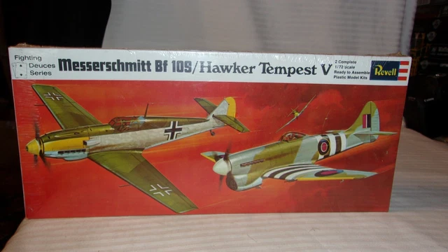 Die cast 1/72 Set Modellini Aerei Messerschmitt Me 262 + Hawker Tempest