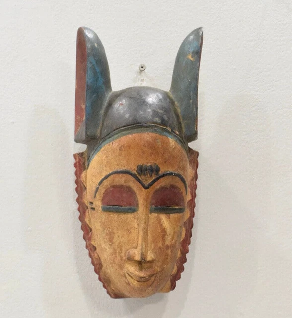 African Mask Baule Tribe Passport Mask Mali
