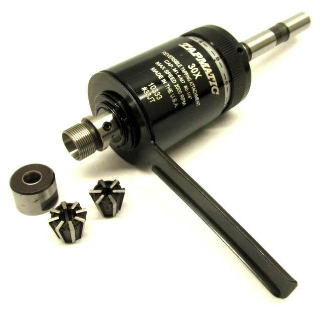 CLEAN! TAPMATIC #0-1/4" REVERSIBLE TAPPING HEAD ATTACHMENT w/ 1/2" SHANK - #30X