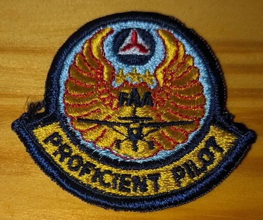 Vintage Military Civil Air Patrol Proficient Pilot Embroidered Variant Patch