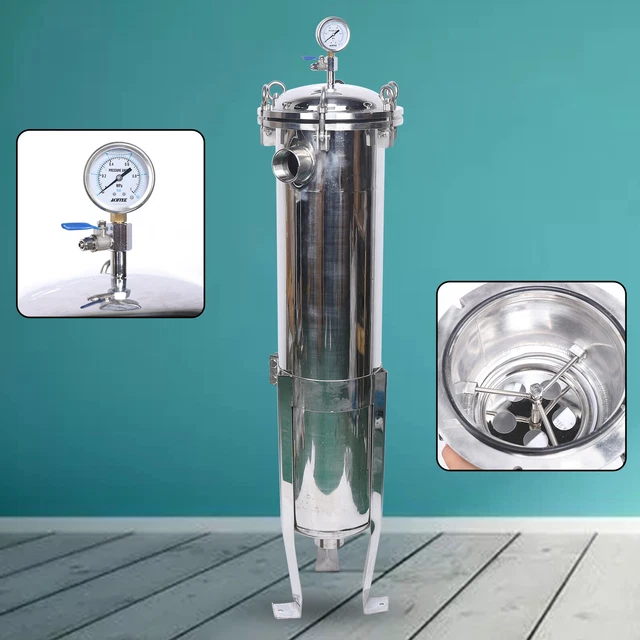 Stainless Steel 2# Bag Filter 2" NPT In/Out 150psi w/ Strainer Basket US Stock!