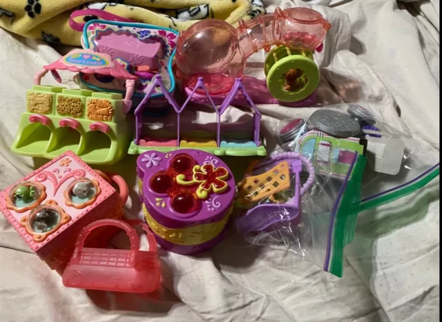 LPS - Littlest Pet Shop Play Set Lot - Teeniest Tiniest, Hamster Set, Other Misc