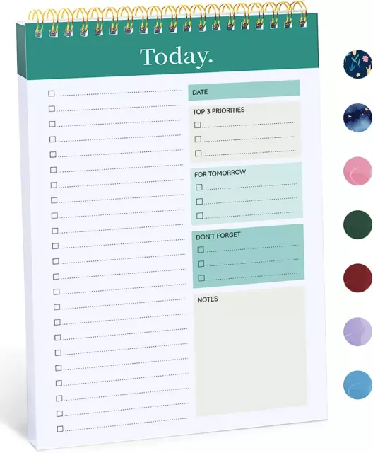 To Do List Pad - to Do List Notebook for Work with 52 Sheets, Undated Daily Plan