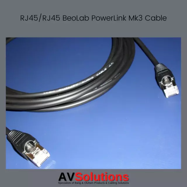 B&O | Cable Altavoz PowerLink BeoLab RJ45/RJ45 para Bang & Olufsen (HQ, Mk3) 20 M