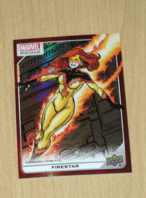 2024 Upper Deck Marvel Platinum RED Rainbow FIRESTAR #149 SP