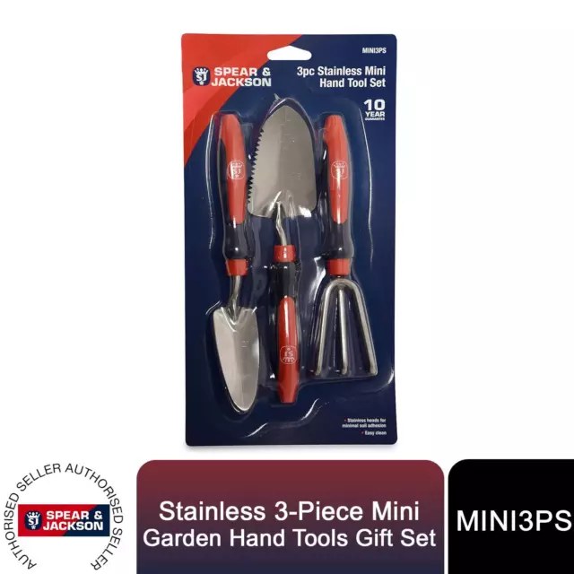 Spear & Jackson Gift Set of Stainless 3-Piece Mini Garden Hand Tools