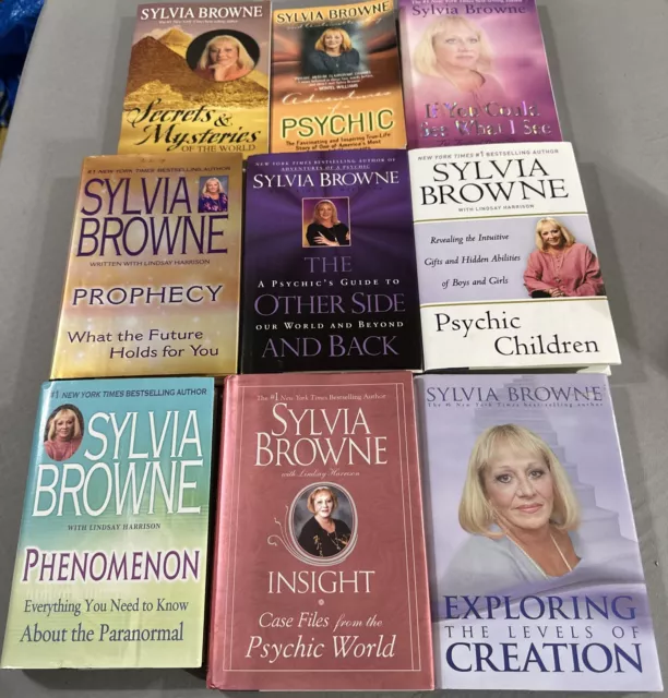 Lot Of 9 Sylvia Browne Books 6 Hardcover 3 Trade Paperback Psychic Medium