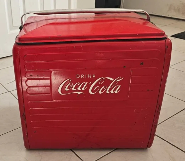 Vintage 1955 Red Coca Cola Cooler