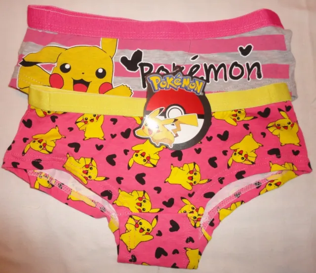 POKEMON TATTY TEDDY Disney Minnie Grumpy Cat boxers knickers pants briefs 2  pack £8.99 - PicClick UK