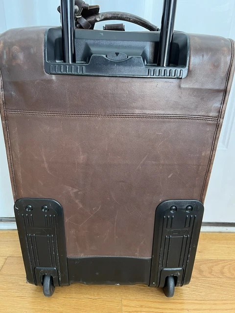 Tumi Alpha Brown Nappa Leather Two Wheeled 20" Carryon Luggage 9265Bn3 3