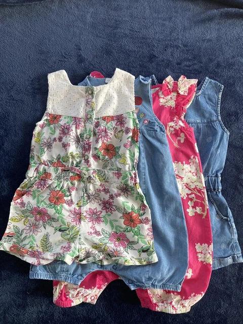 Baby Girl Romper Playsuit Bundle 12-18 Months Summer Holiday Next Debenhams Tu