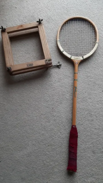 Grays of Cambridge Light Blue Squash Racquet Standard Model England Wood  Frame