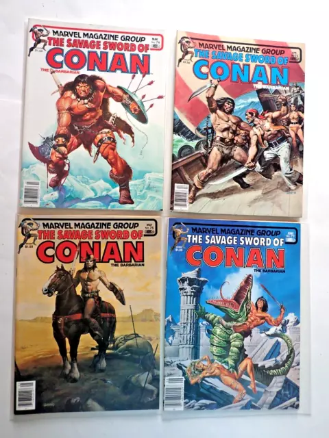 1982 The Savage Sword of Conan 74-77