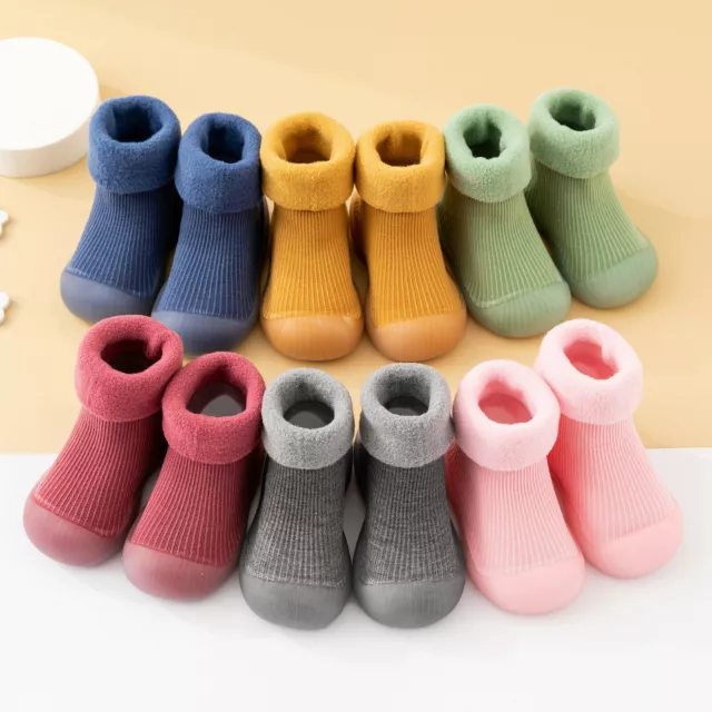 Pantofole antiscivolo bambini bambine bambini bambini scarpe calze invernali caldi