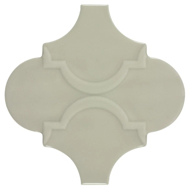 Classic 5X5 Arabesque Glossy Beige Ceramic Tile MTO0625
