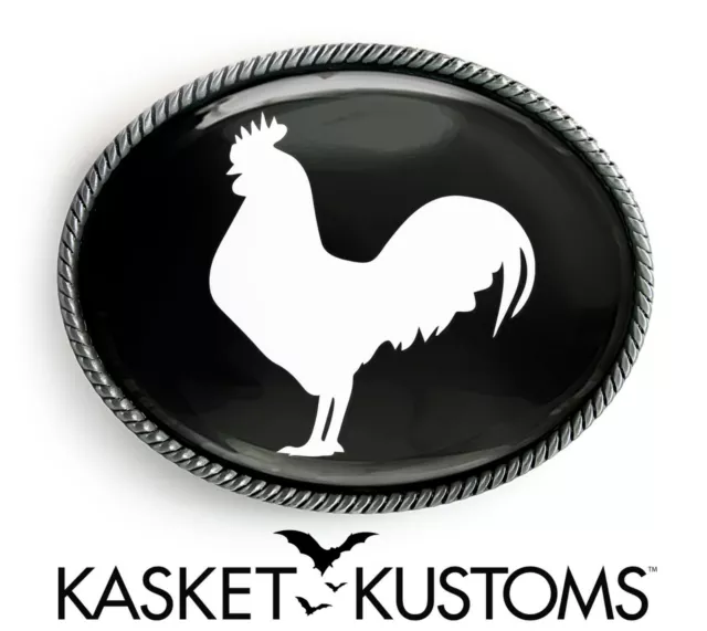 Cocky Belt Buckle -Rooster Buckle - Handmade Buckle - Unisex Accessory Gift -755