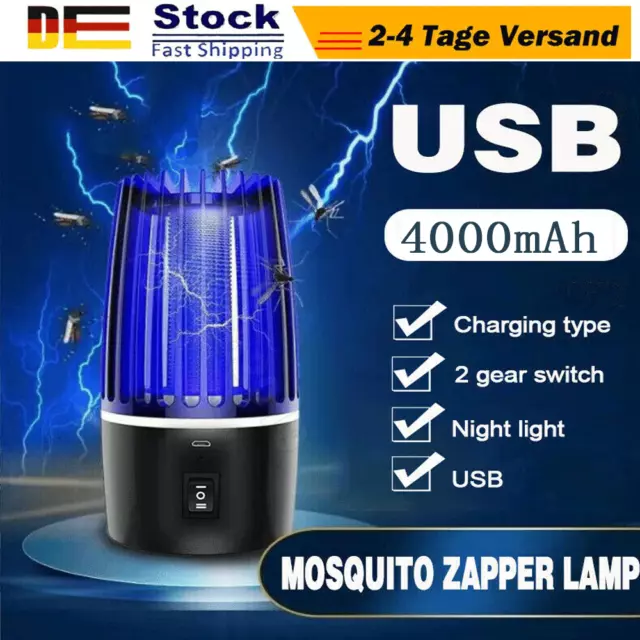 LED Moskito Killer Insektenvernichter Elektrisch Insektenlampe Mückenfalle USB
