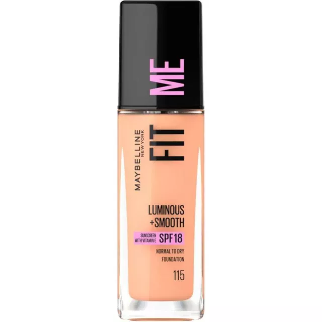 Maybelline Fit Me Luminous + Smooth Foundation 115 Natural Beige, 30 ml