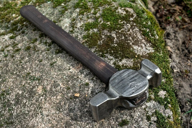 Marteau à panne croisée de forgeron 2,5 lb Outils de forgeage Marteau fait...